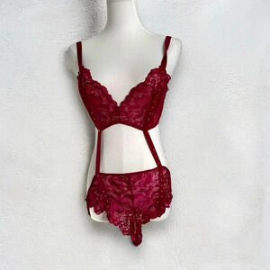 La Senza lingerie  teddy lace rhinestone S